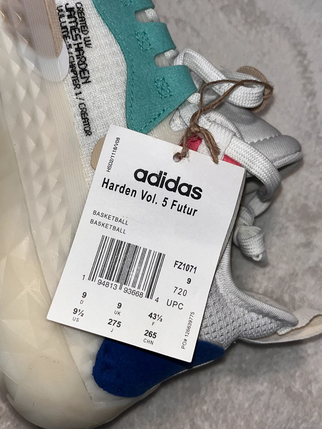Adidas Harden Vol. 5 Futurenatural Basketball Shoes - photo 3