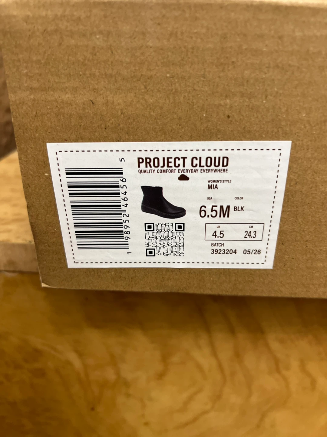 Project Cloud Mia Black Ankle Boots Size 6.5M - photo 3