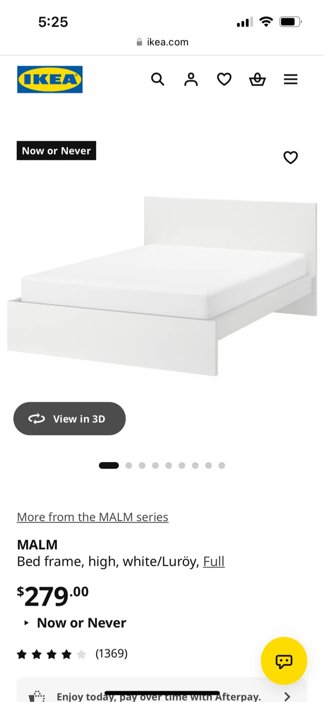 IKEA MALM Full Bed Frame with White Finish - photo 4