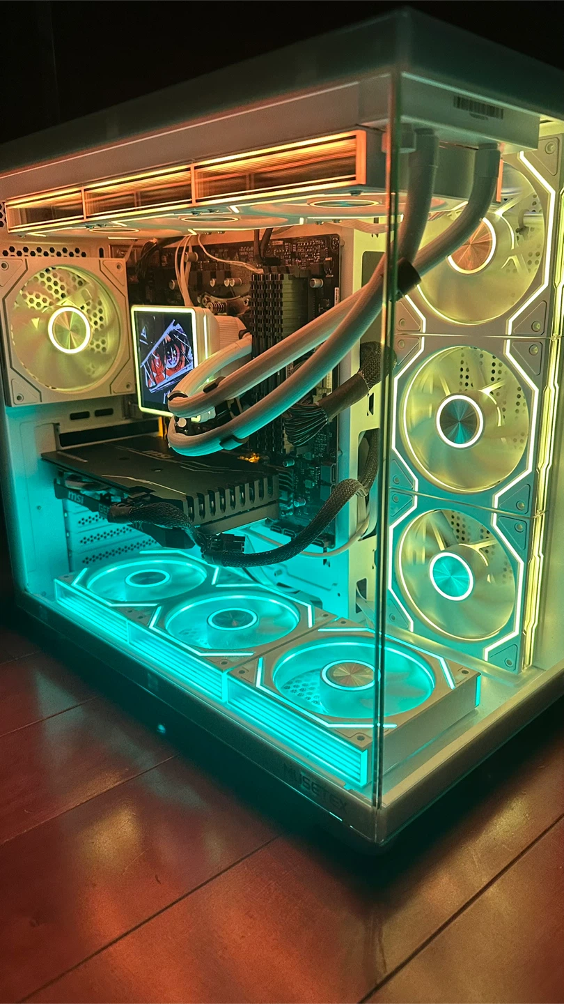 White RGB Gaming PC — NIVIDA RTX GPU, Ryzen 5, 32GB RAM