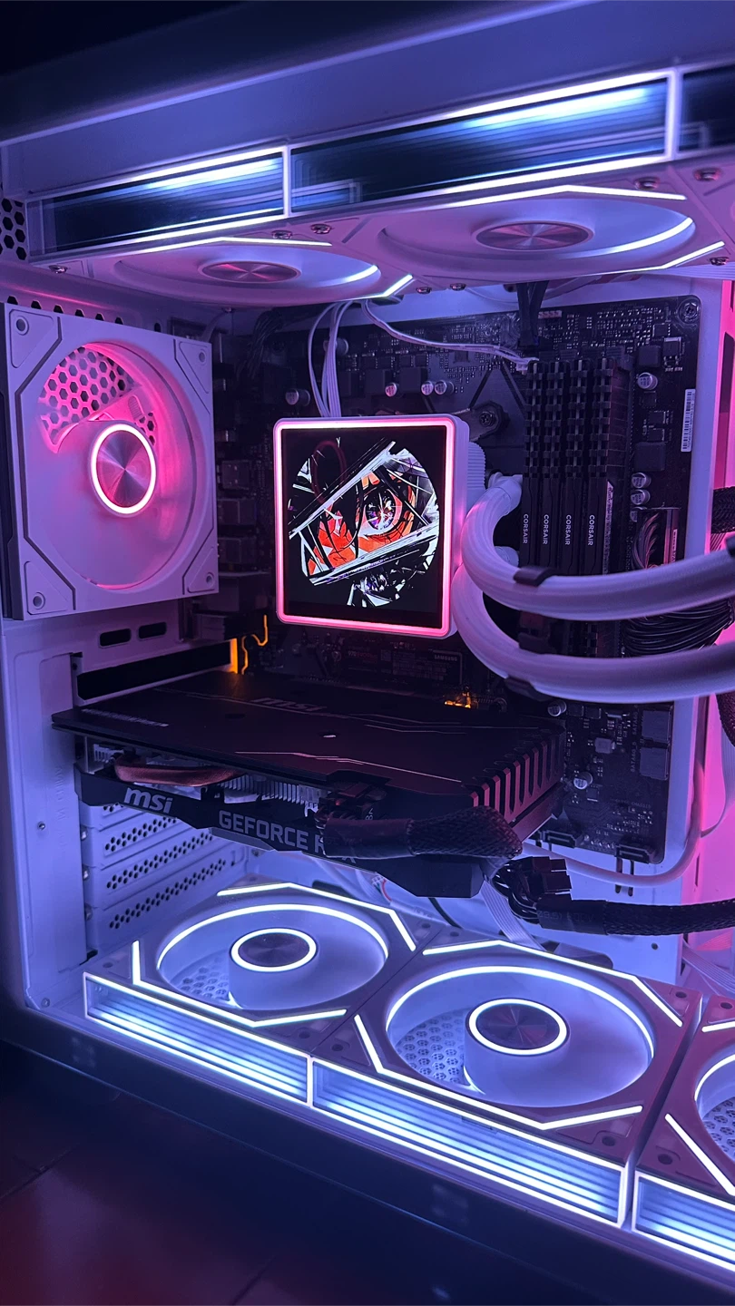 White RGB Gaming PC — NIVIDA RTX GPU, Ryzen 5, 32GB RAM - photo 4