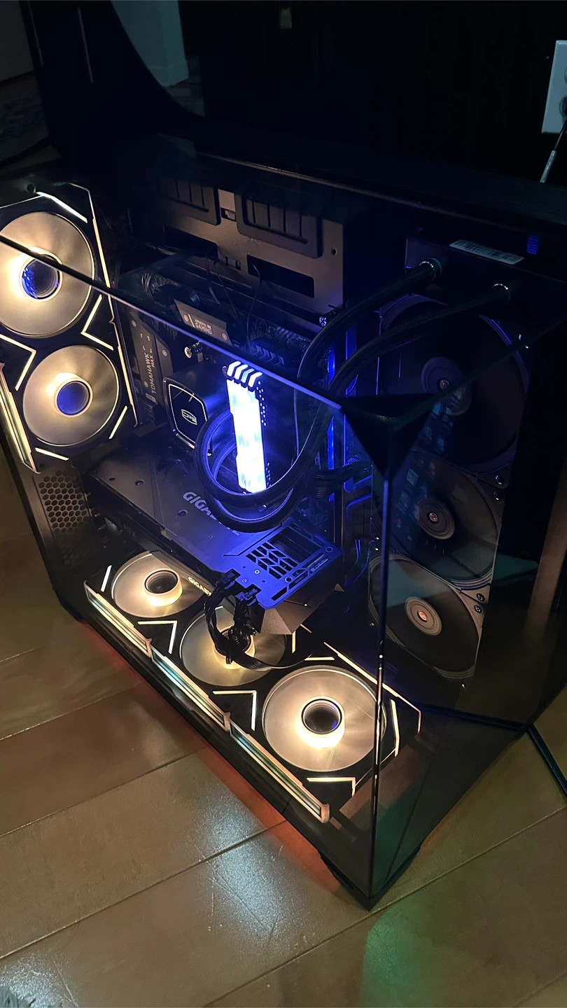 Black RGB Gaming PC — RTX 3070, Ryzen 7 5800X3D, 32GB RAM