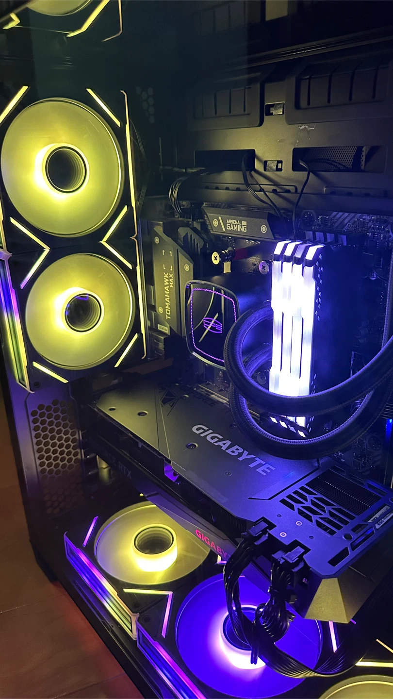 Black RGB Gaming PC — RTX 3070, Ryzen 7 5800X3D, 32GB RAM - photo 3