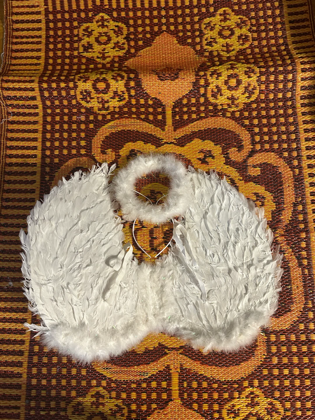 White Angel Wings and Halo Set