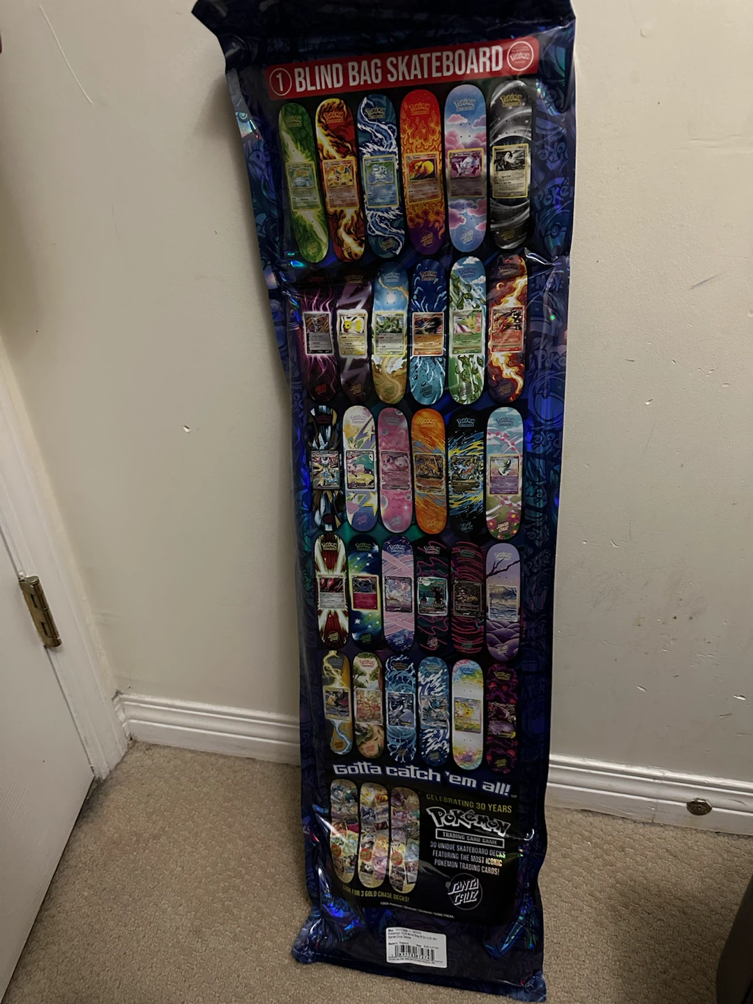 Santa Cruz Pokemon Blind Bag Skateboard Deck 8 inch