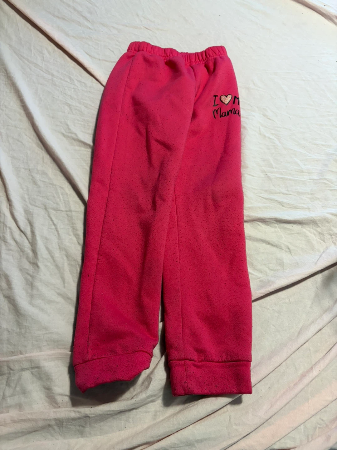 Pink I Love Mama Sweatpants