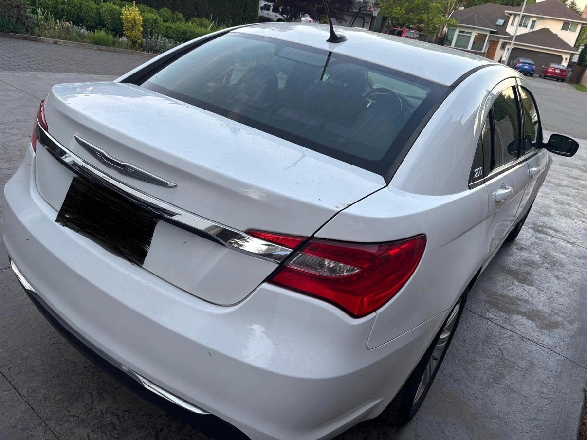 White Chrysler 200 Sedan