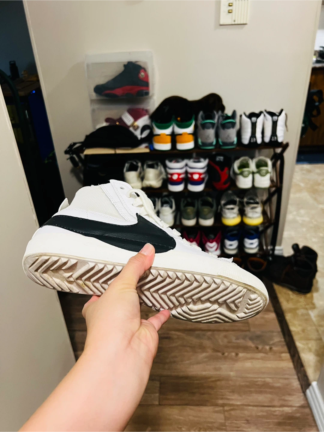 Nike Blazer Mid '77 Jumbo White Black size 9 - photo 2