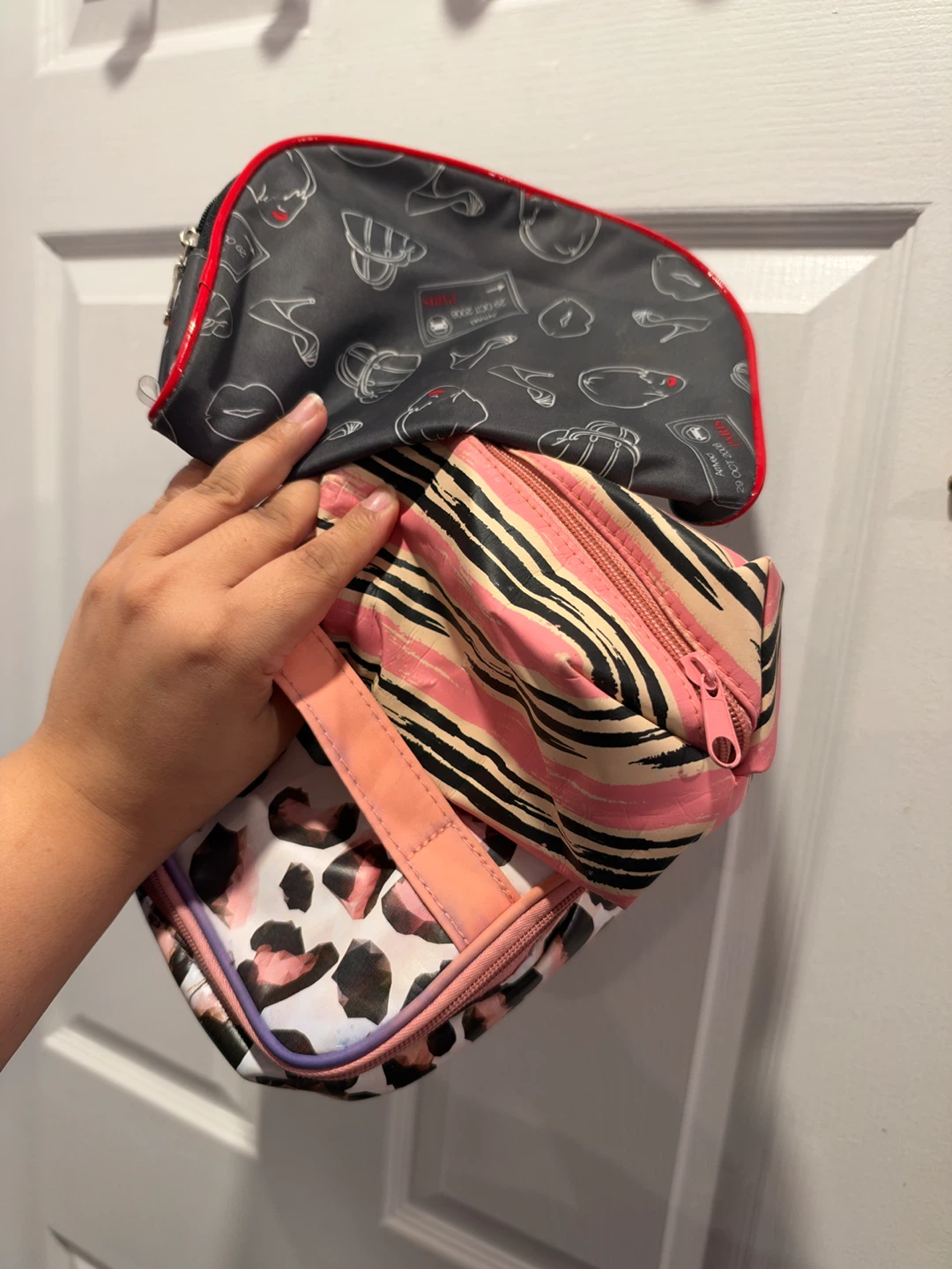 3 Patterned Cosmetic Pouches