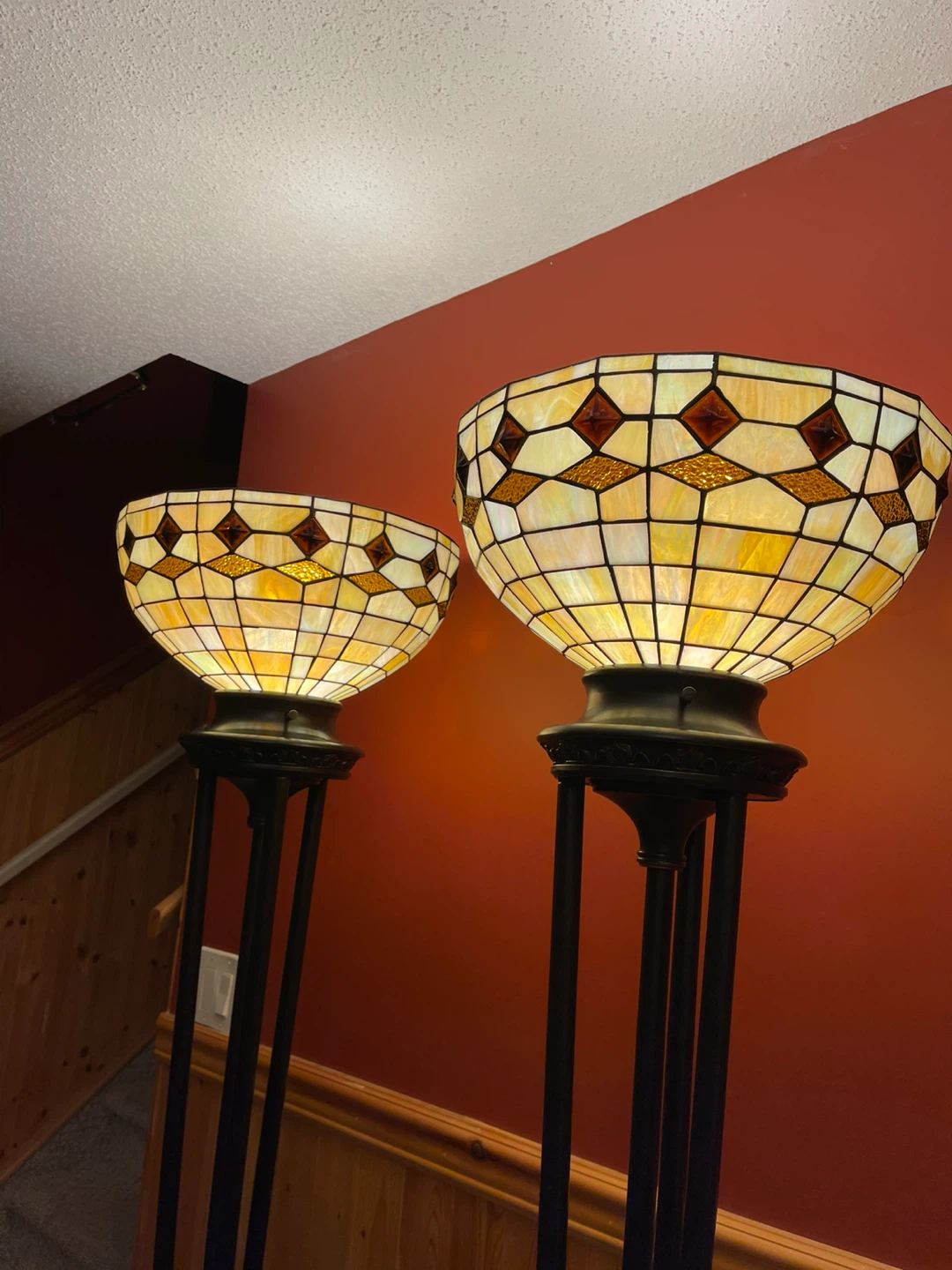 A stunning Tiffany Style torchiere ffloor lamp ($275 per lamp) - photo 4