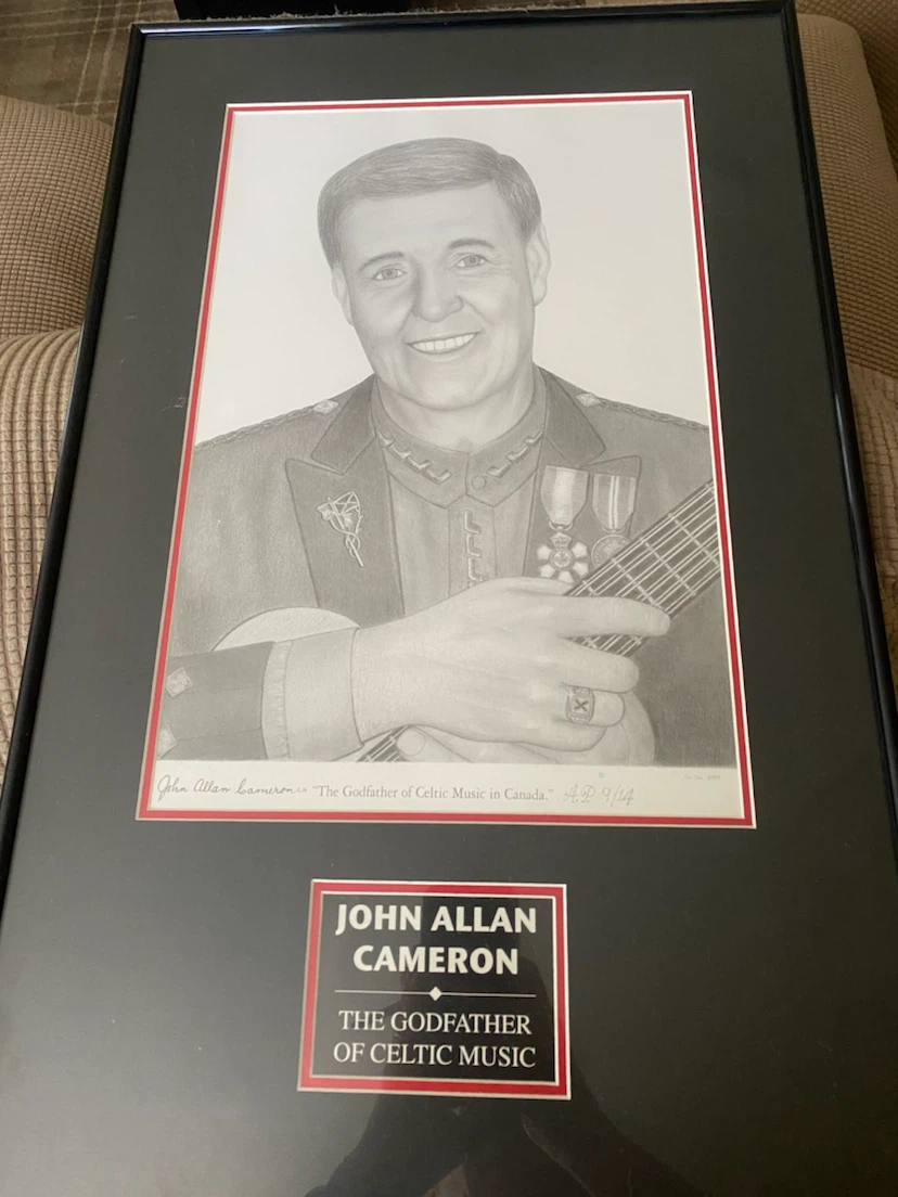 John Allan Cameron Framed Portrait Art
