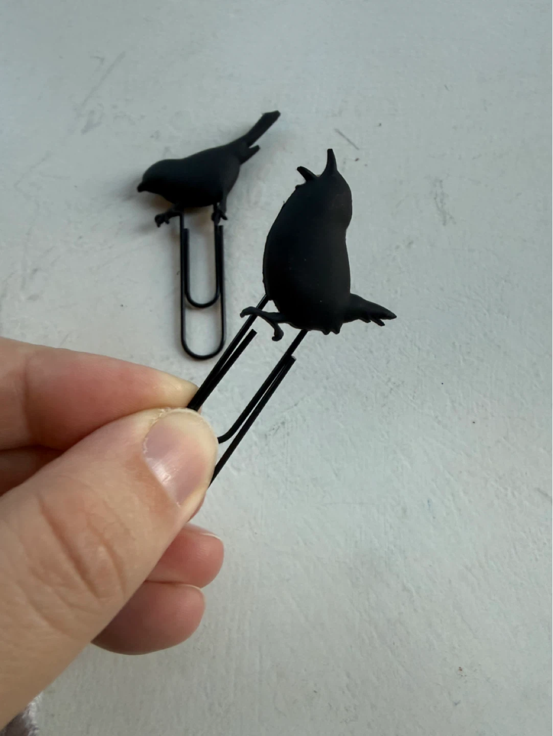 Crow paper clips - set of 2 🐦‍⬛ - photo 2