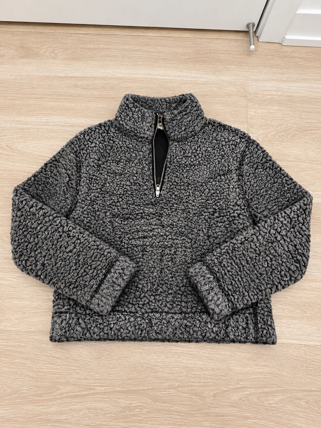 Garage Grey Sherpa Half-Zip Pullover - photo 2