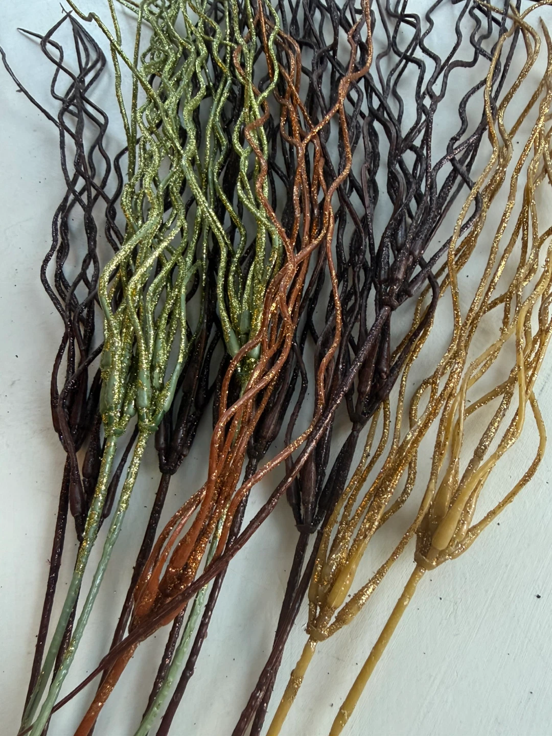 Glitter sprigs x14