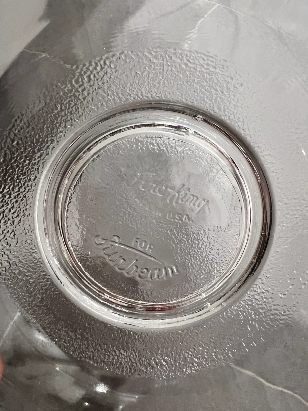 Fire-King for Sunbeam Clear Glass Mixing Bowl with Pour Spout - photo 2