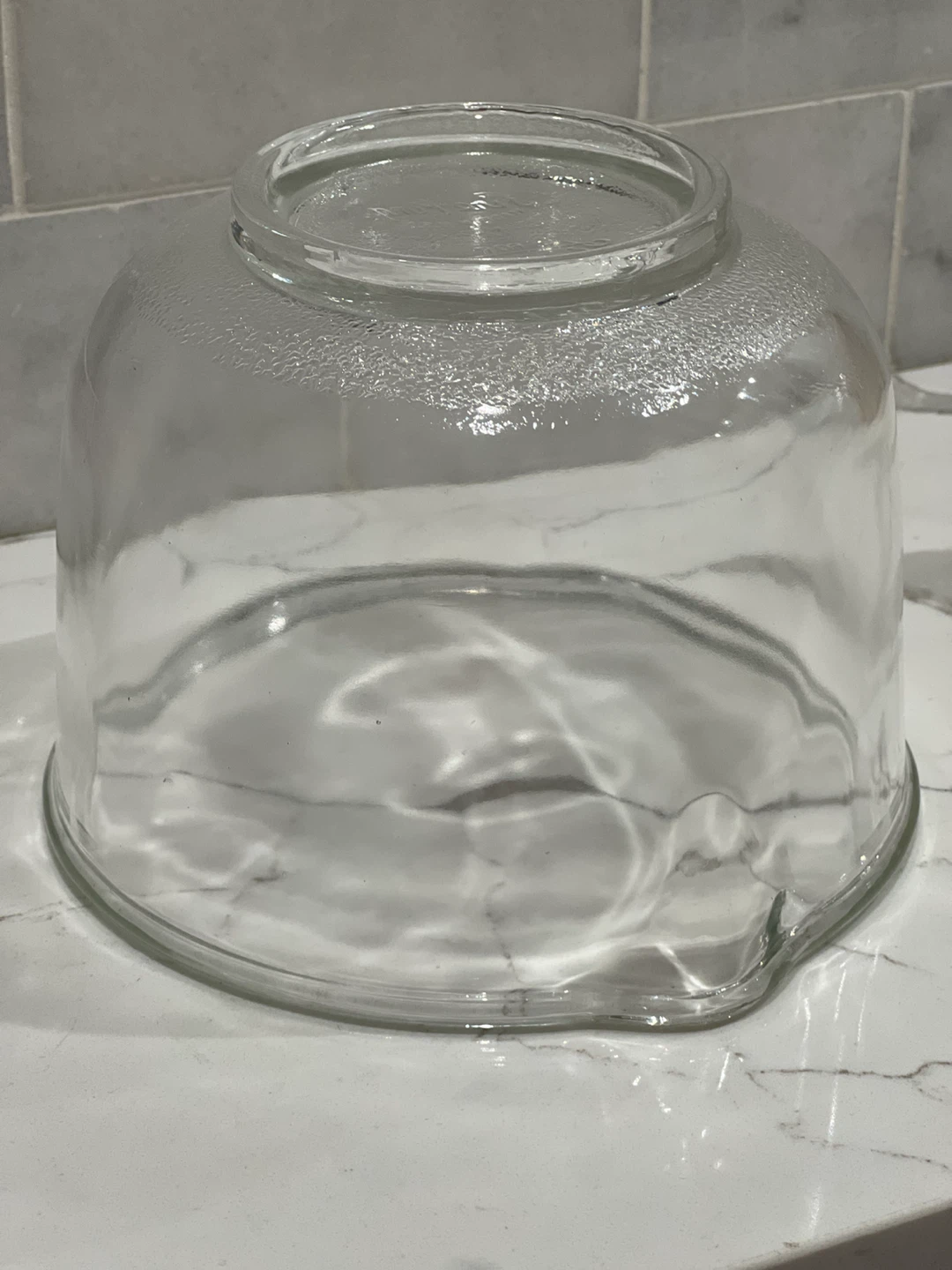 Fire-King for Sunbeam Clear Glass Mixing Bowl with Pour Spout - photo 3