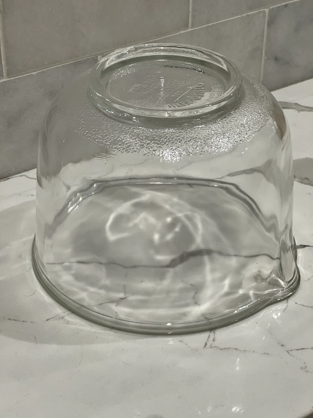 Fire-King for Sunbeam Clear Glass Mixing Bowl with Pour Spout - photo 4