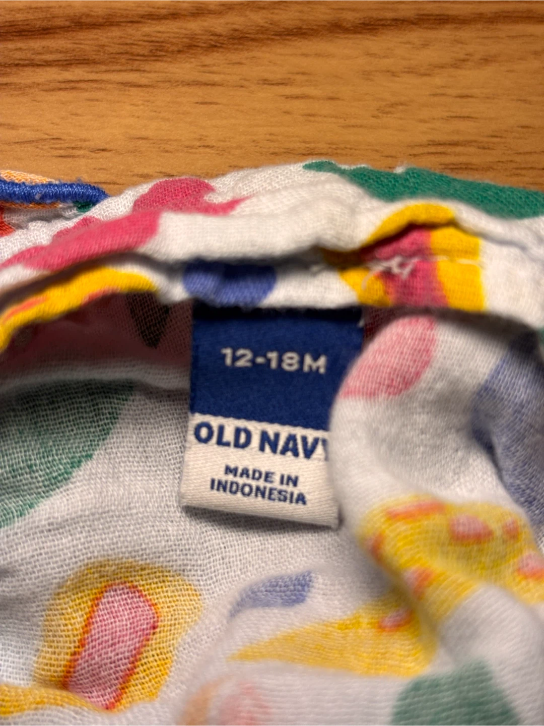 Old Navy Floral Fruit Print Top 12-18M - photo 3