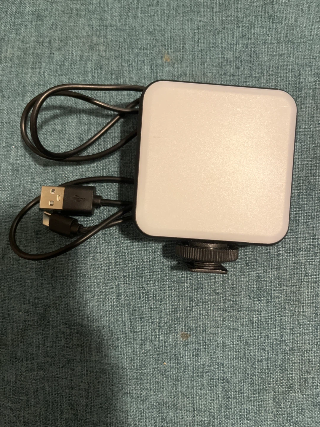 Portable LED Video Light with USB-C Charging Cable