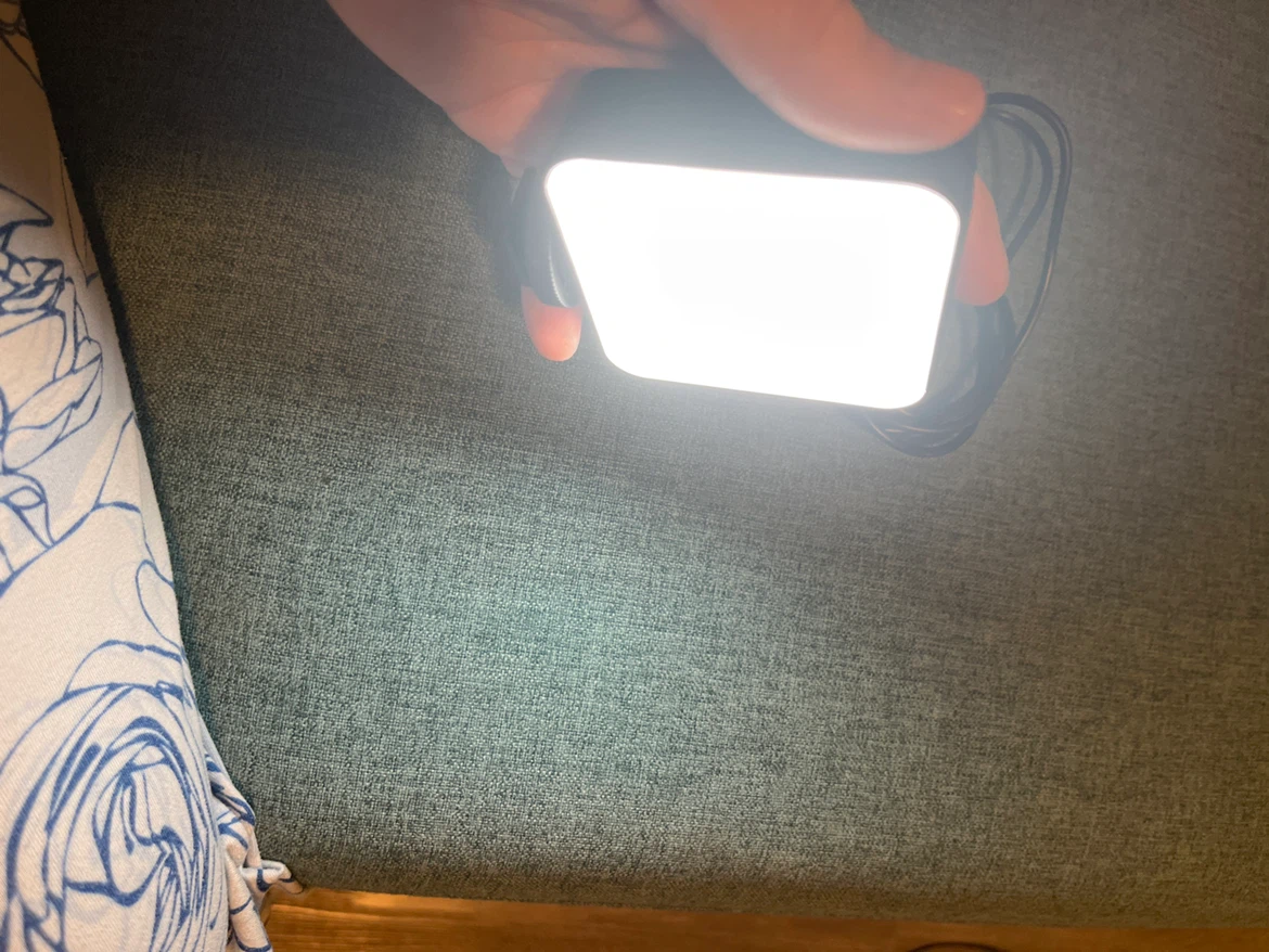 Portable LED Video Light with USB-C Charging Cable - photo 3
