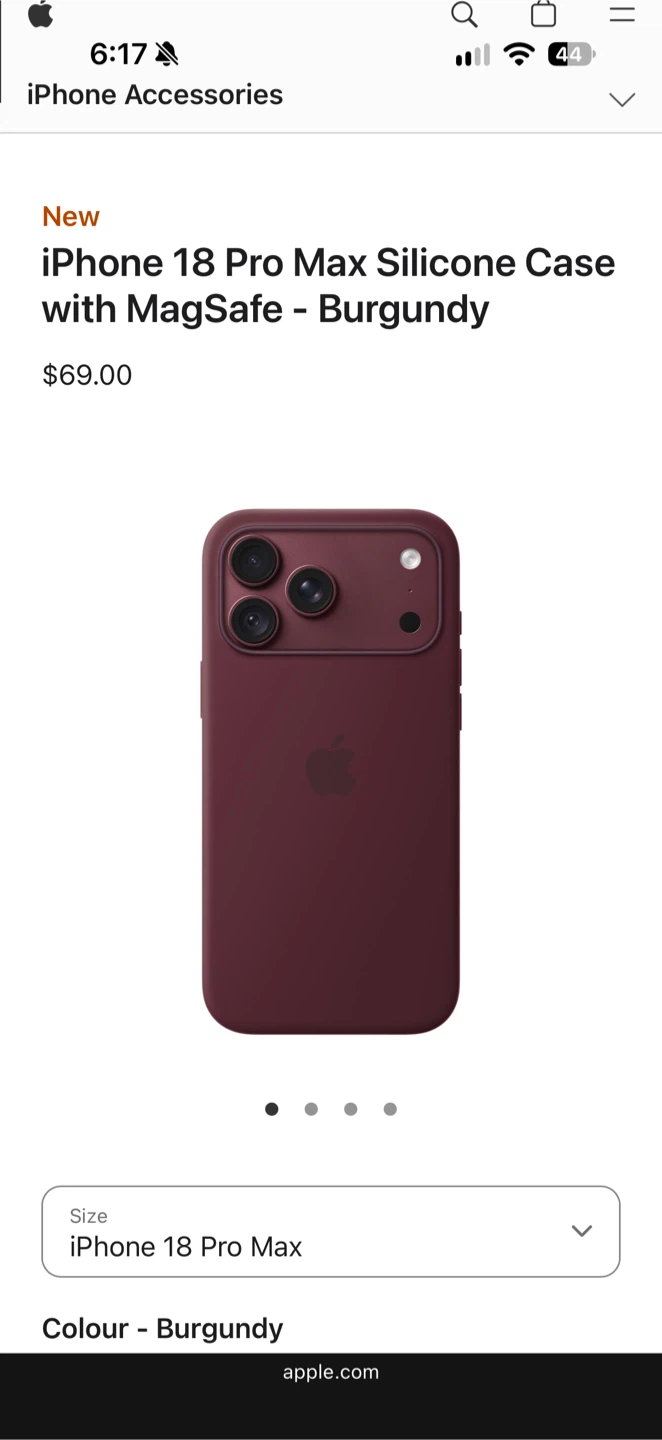 Apple iphone 18 pro silicone case