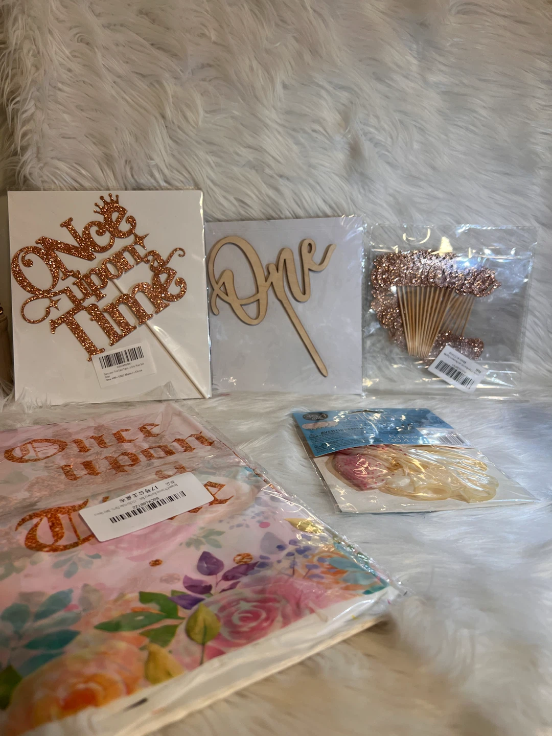 Once Upon a Time First Birthday Party Decor Set