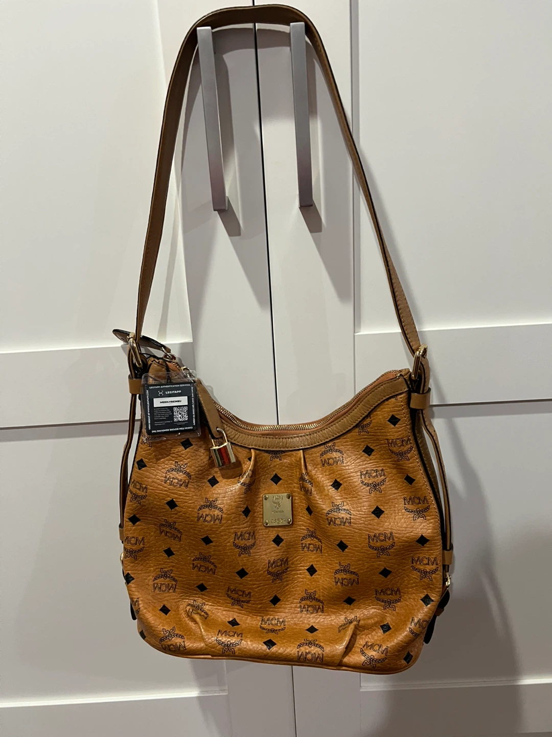 MCM Visetos Monogram Shoulder Bag