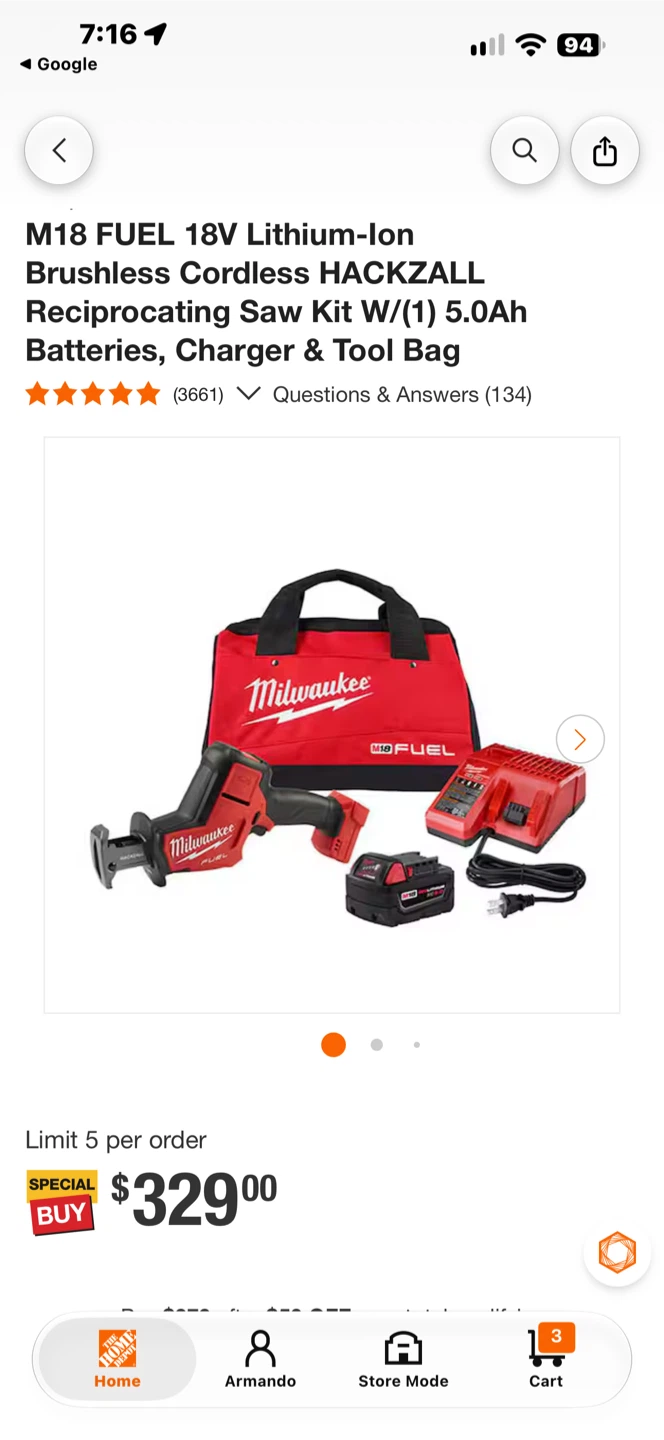 Milwaukee M18 FUEL HACKZALL Reciprocating Saw - photo 3