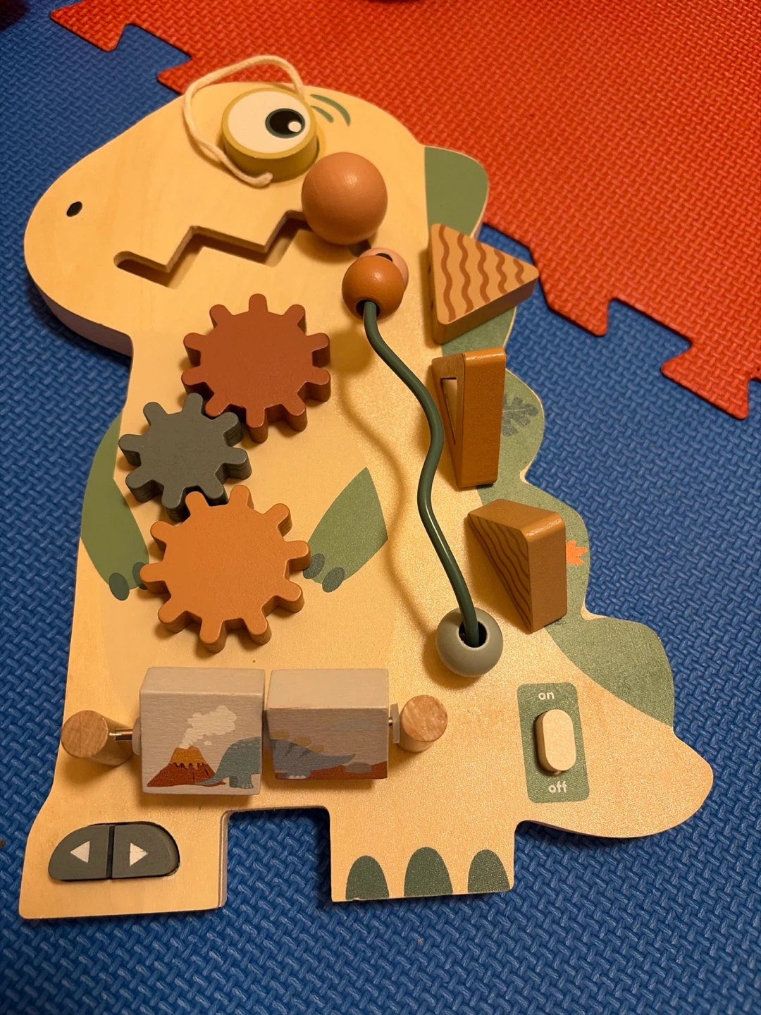 Wooden Dinosaur Activity Board