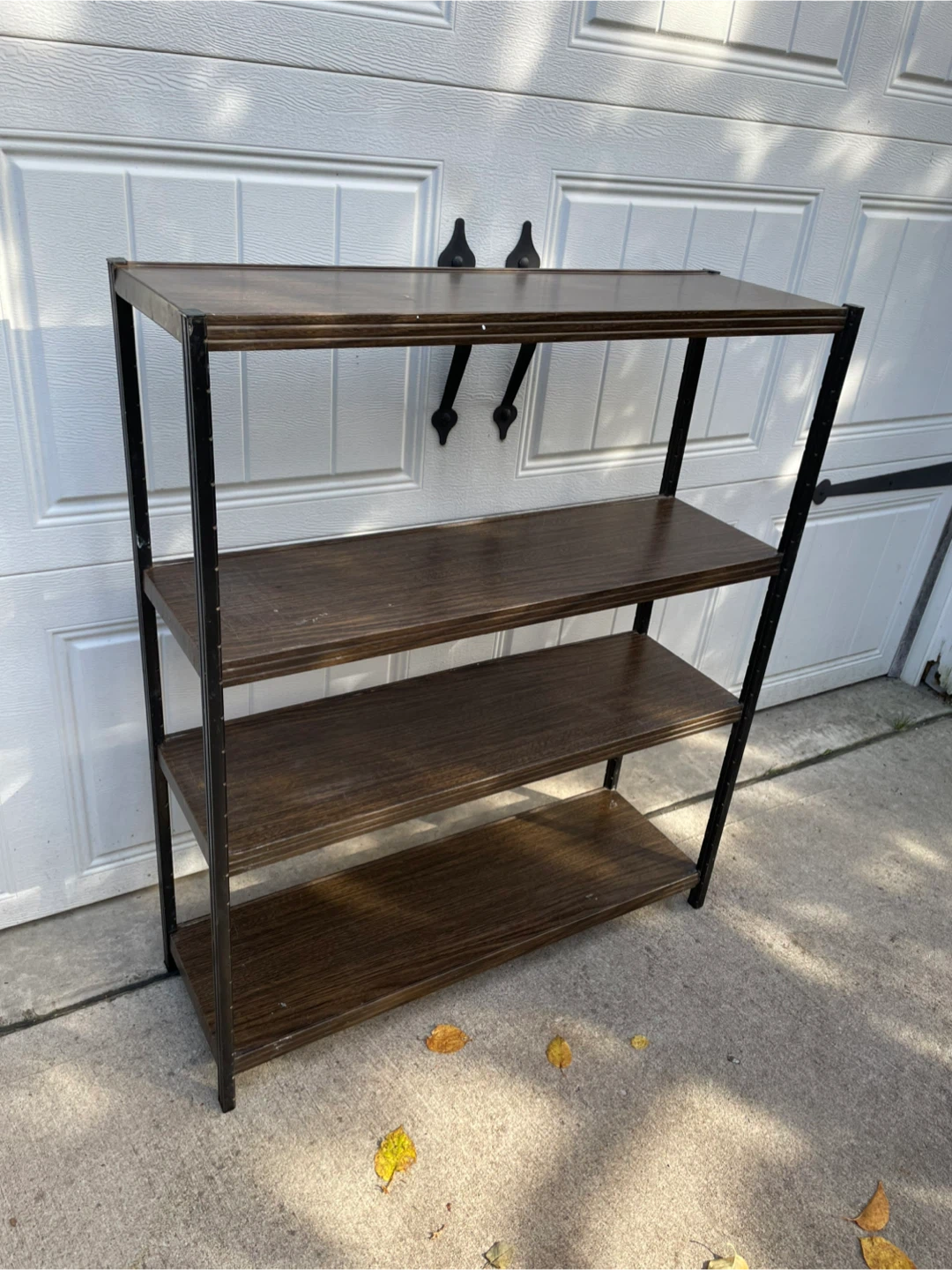 Four-Tier Dark Wood Grain Bookshelf - photo 2