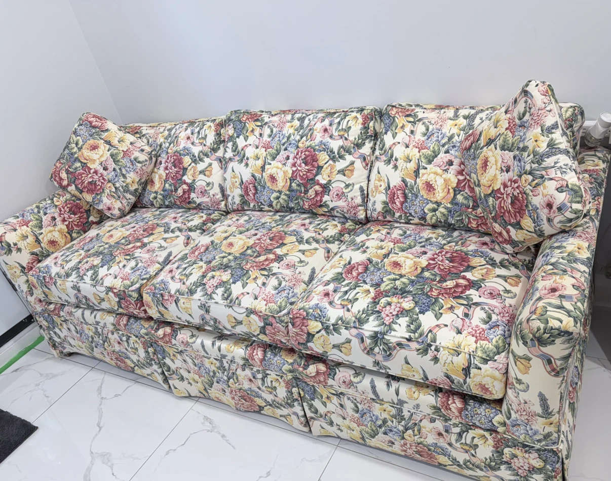 Floral pattern 5-seat sofa - photo 2