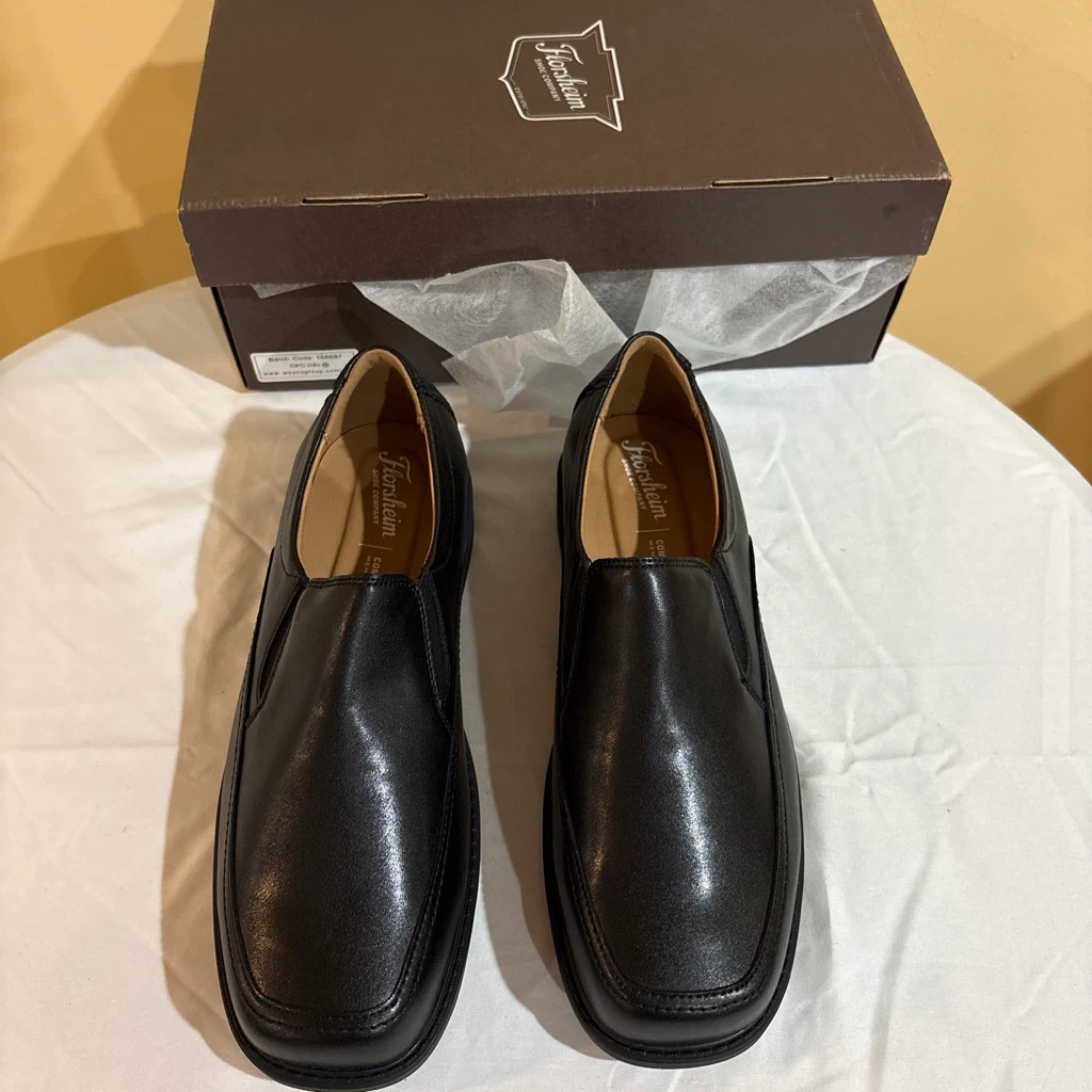 Florsheim Black Slip-On Shoes Size 7W BRAND NEW