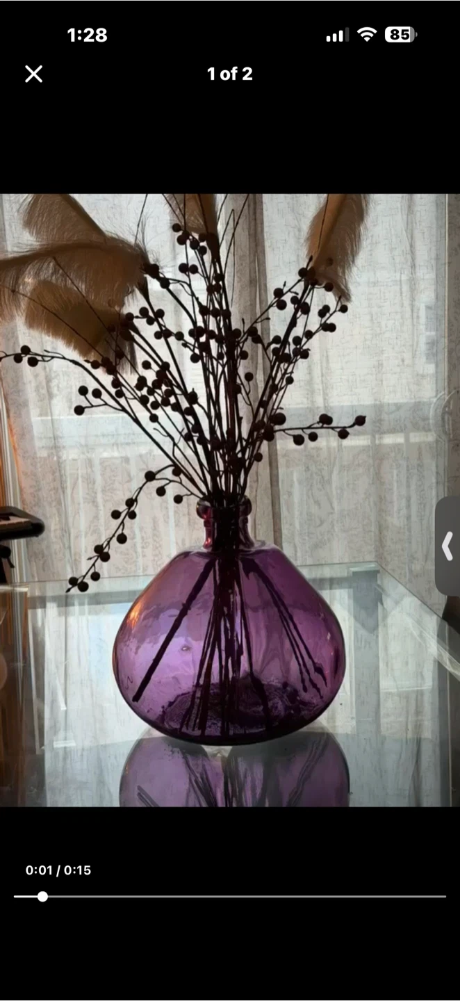 Purple Glass Vase