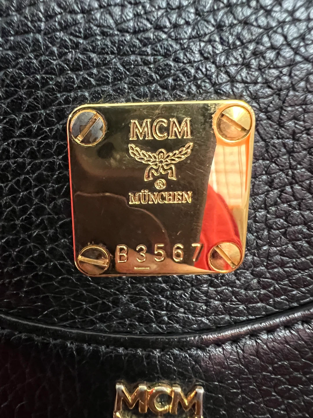 MCM Black Leather Drawstring Backpack - photo 3