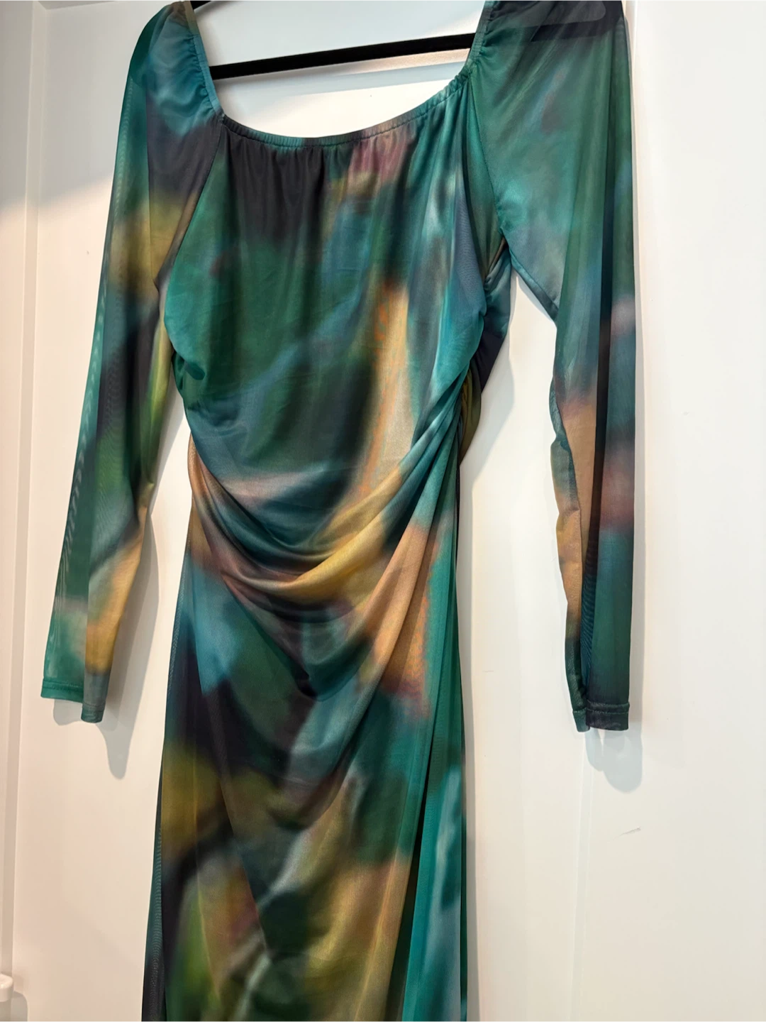 SHEIN Long Sleeve Mesh Dress - Size XL