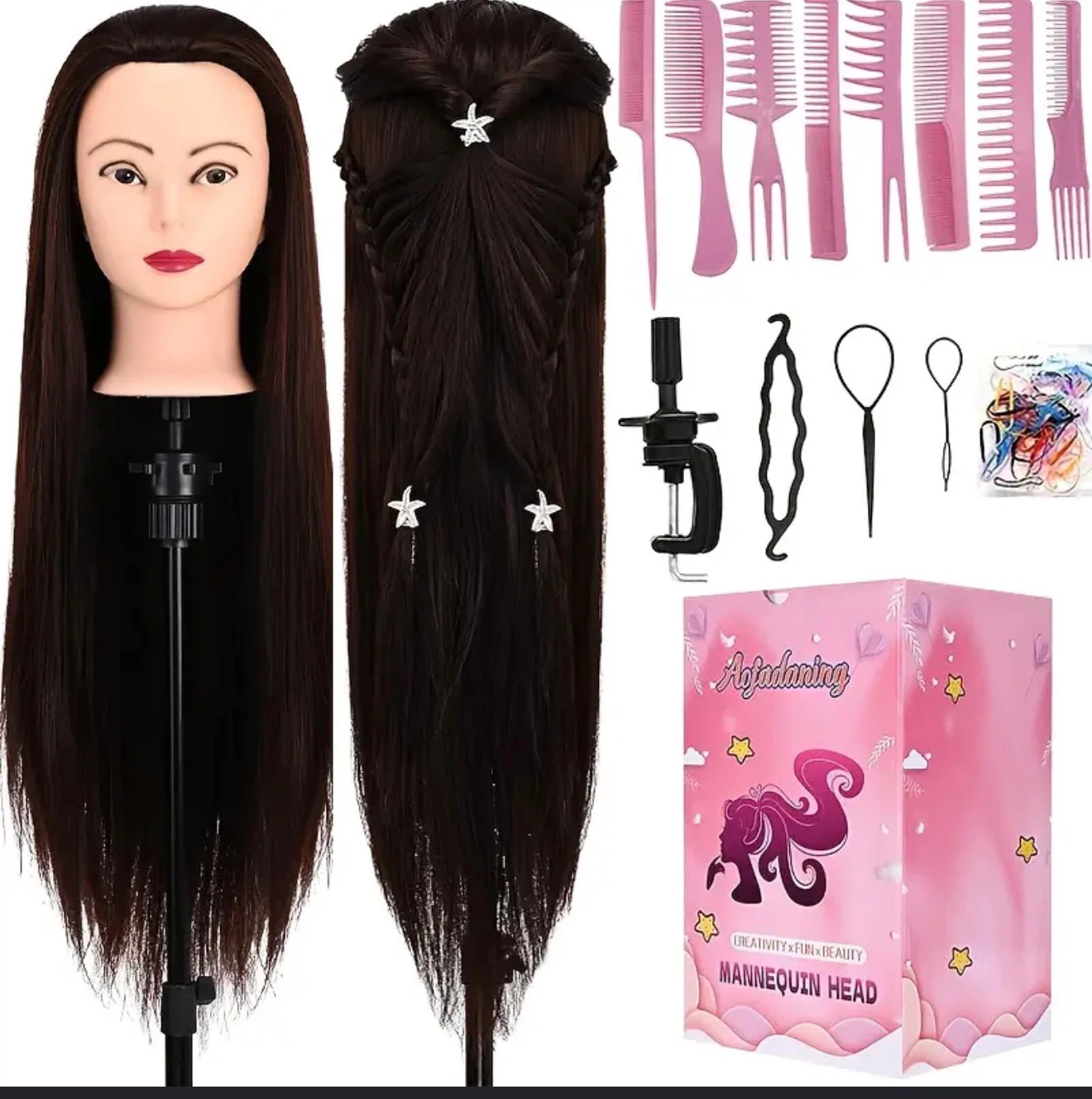 Aofadaning Mannequin Head Styling Kit