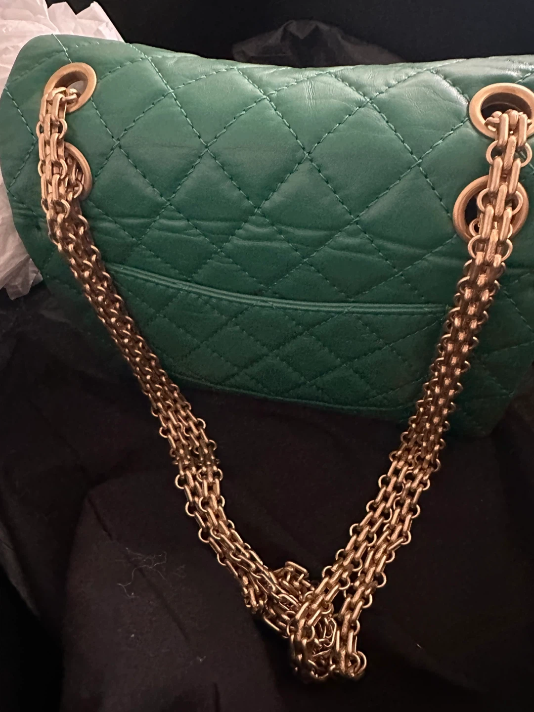 Authentic Chanel reissue mini gold - photo 4