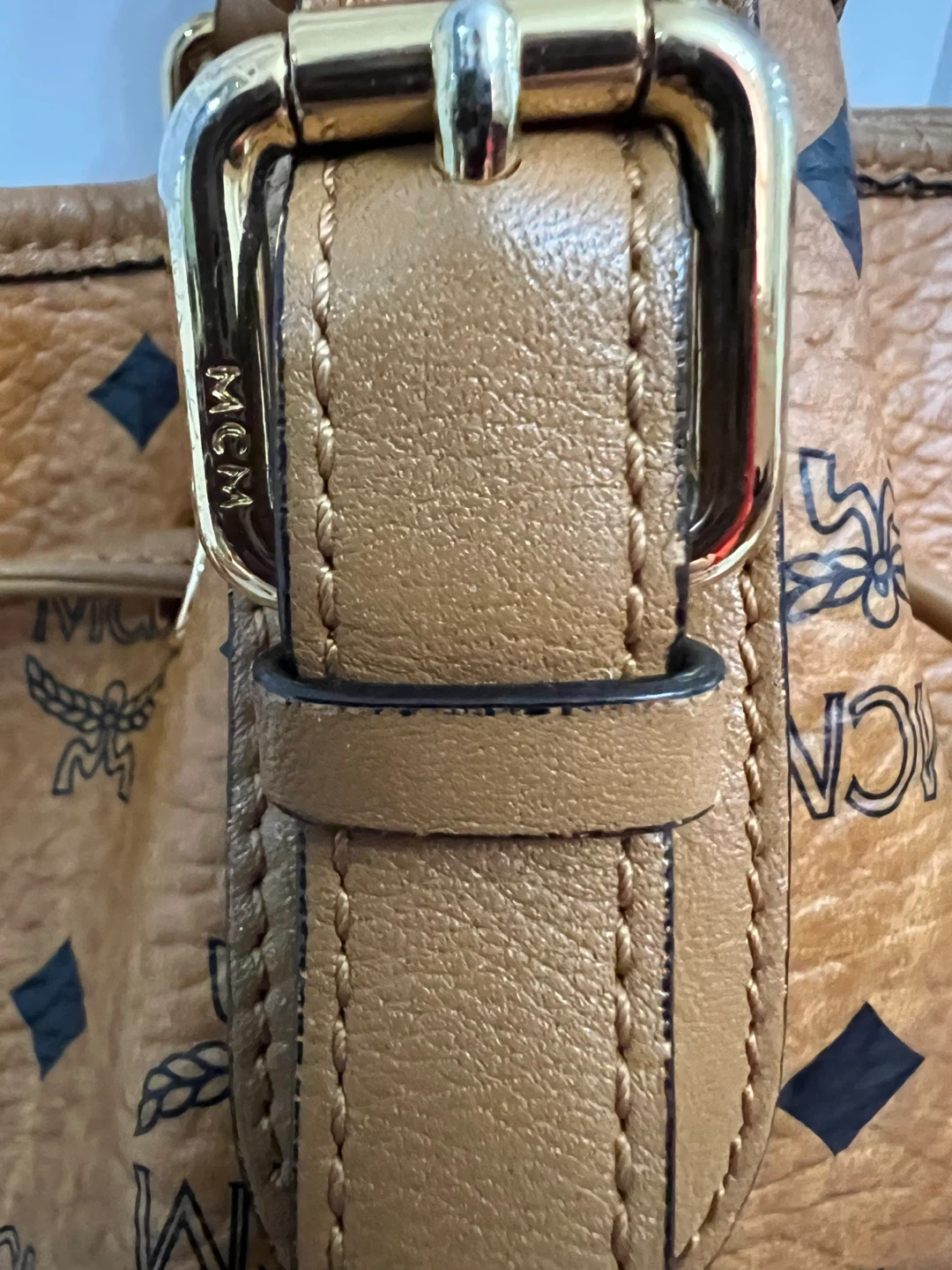 MCM Visetos Drawstring Tote Bag - photo 3