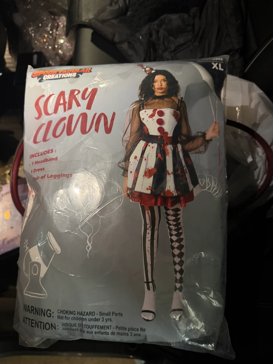 Spooktacular Creations Scary Clown Costume XL