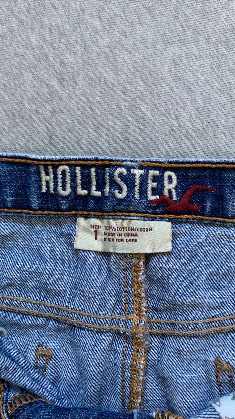 Hollister Distressed Denim Mini Skirt - Size 1 - photo 3