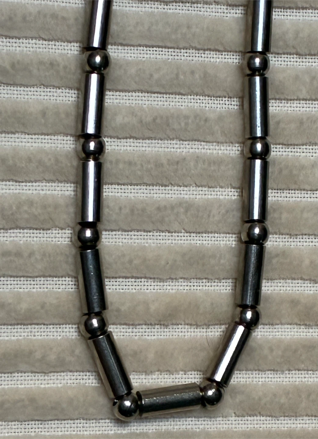 Choker Gunmetal Silver-Tone  Necklace Sleek Industrial - photo 5