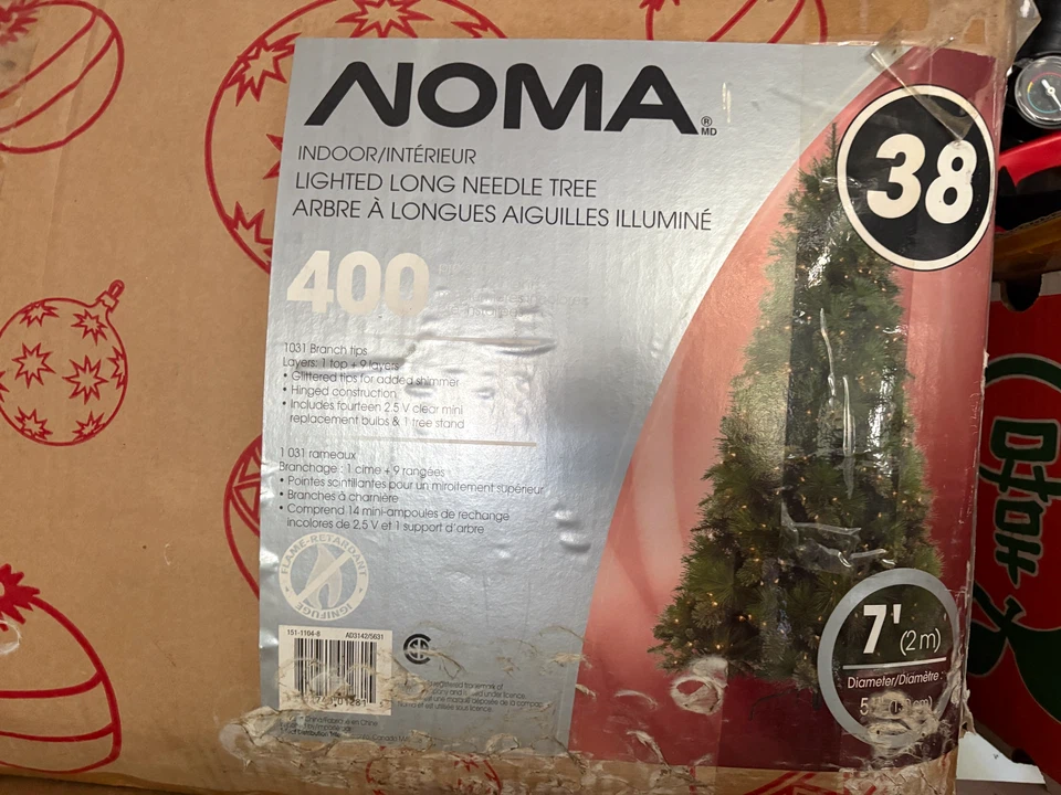 Noma 7' Lighted Long Needle Christmas Tree - photo 2