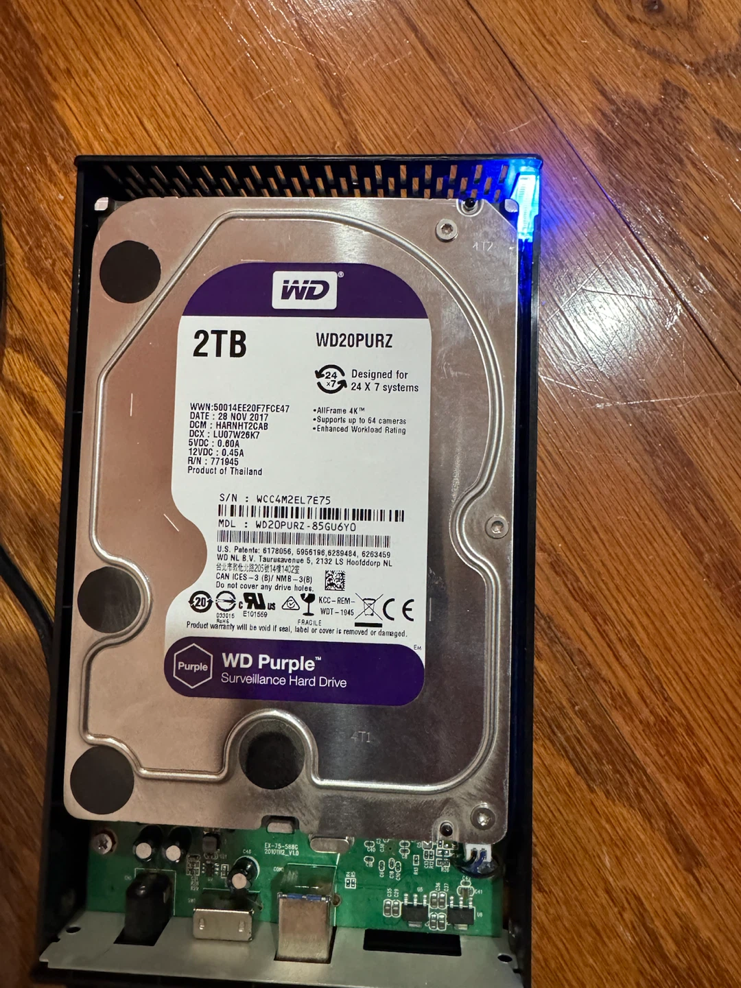 Western Digital Purple 2TB Surveillance Hard Drive