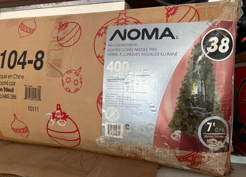 Noma 7' Lighted Long Needle Christmas Tree - photo 3