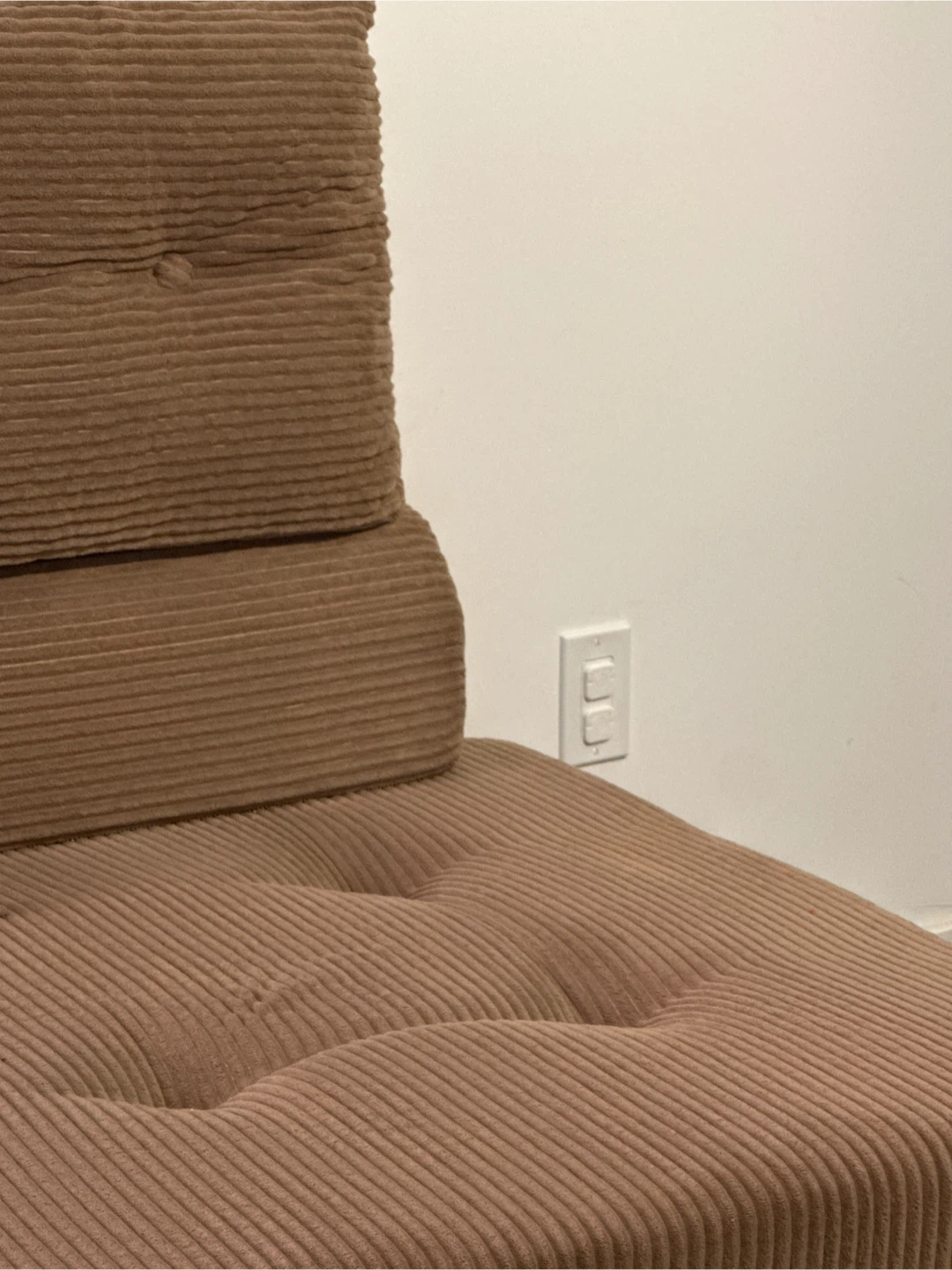 Brown Corduroy Floor Chair - photo 4