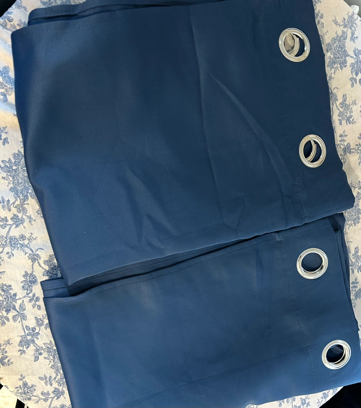 Navy Blue Blackout Curtains - 2 Panels 55”W x 84” L