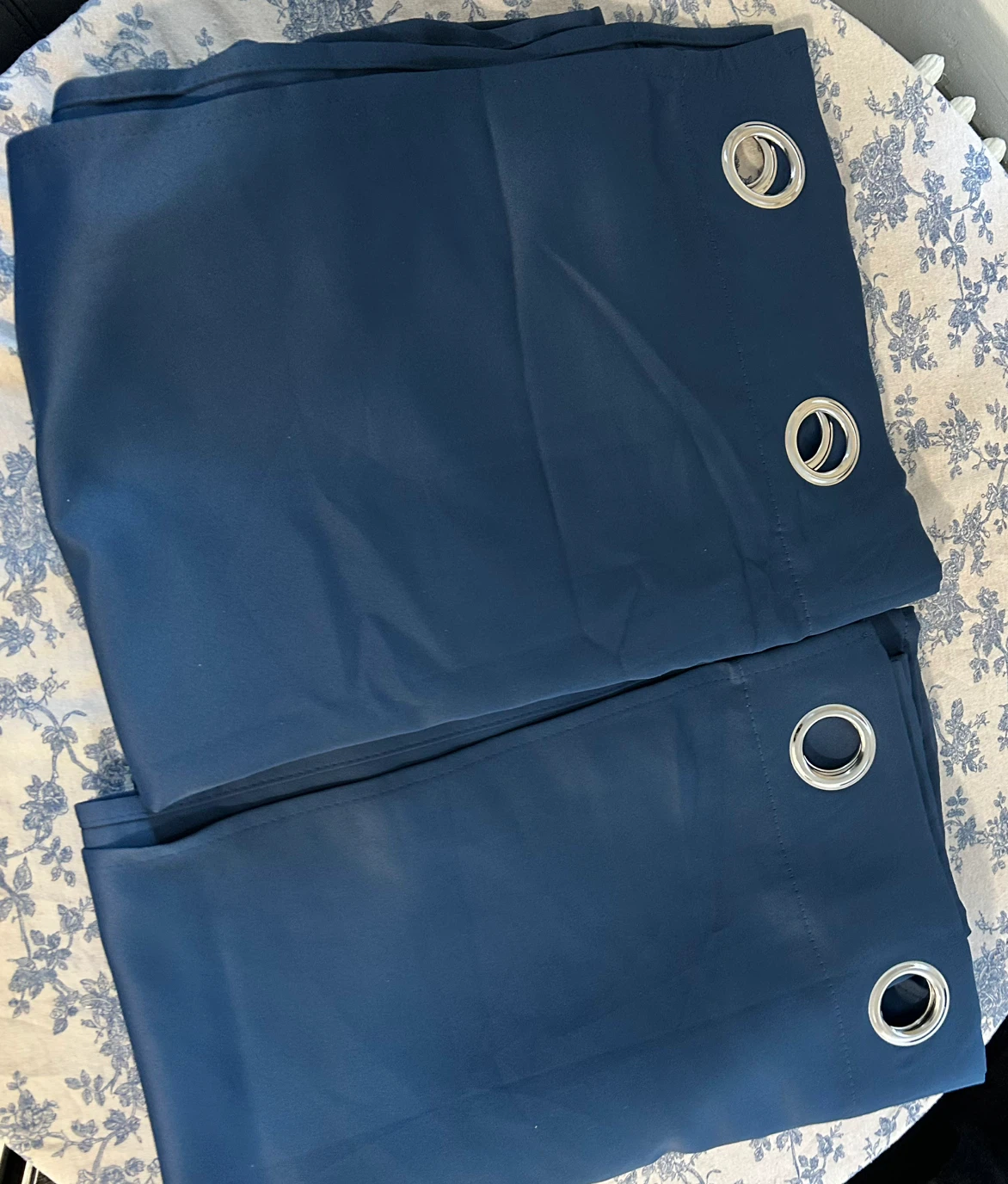 Navy Blue Blackout Curtains - 2 Panels 55”W x 84” L - photo 2