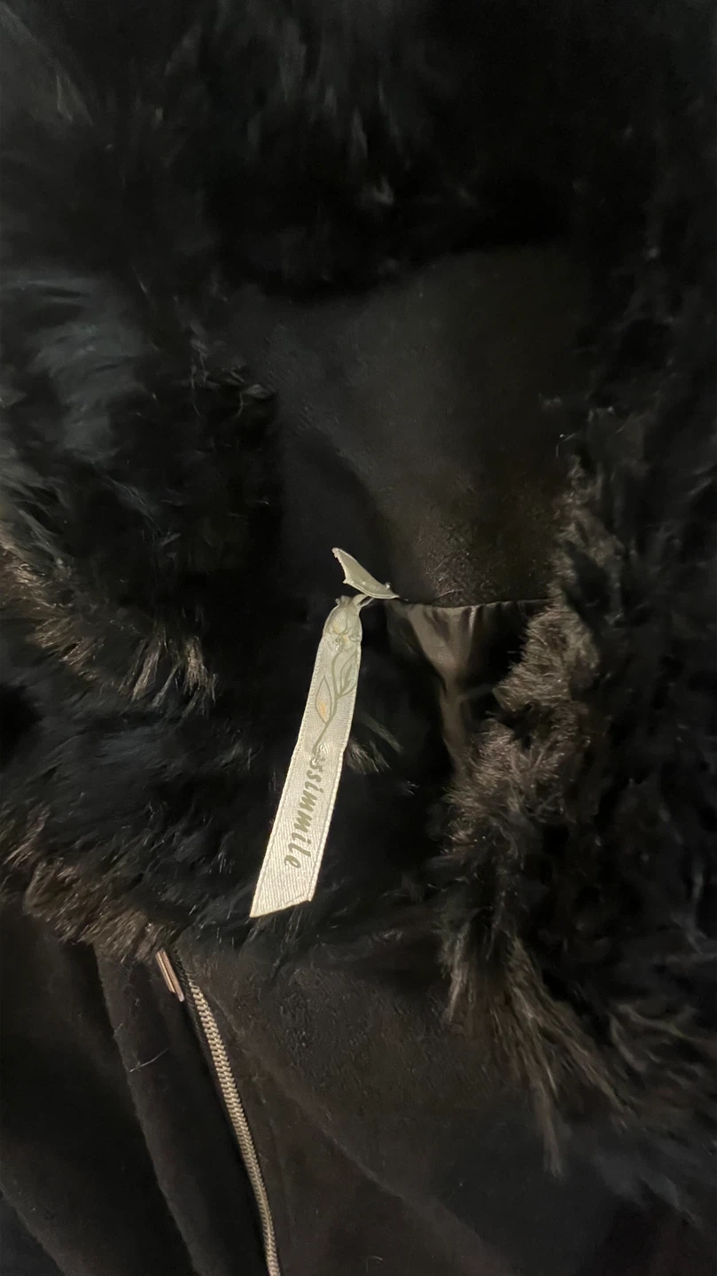 Vintage Goth Black Asymmetrical Zip Dress Coat - photo 3