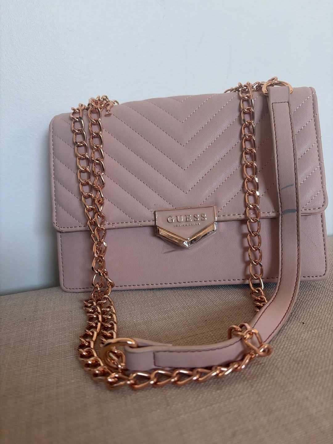 Guess Chevron Quilted Crossbody Bag