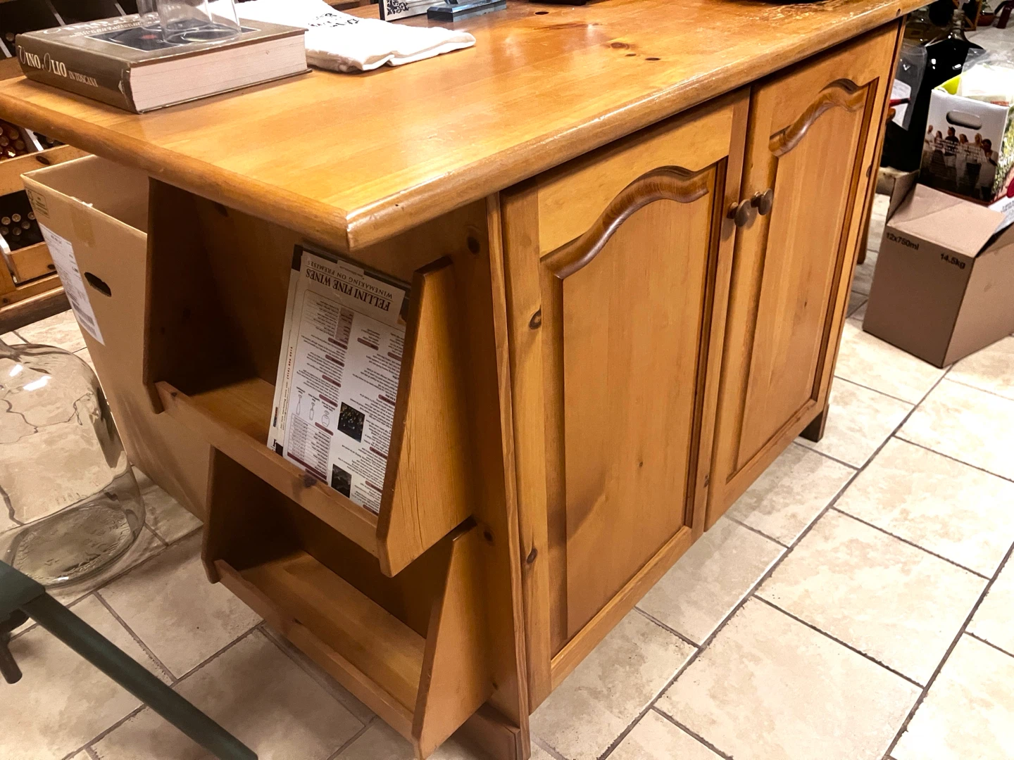 Solid Wood Kitchen Island Cabinet